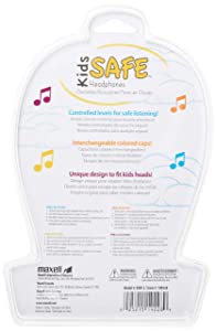 Maxell 190338 Lightweight & Small Volume Protection 30mm Driver Comfortable Kids Safe Children Headphones with Interchangable Colors