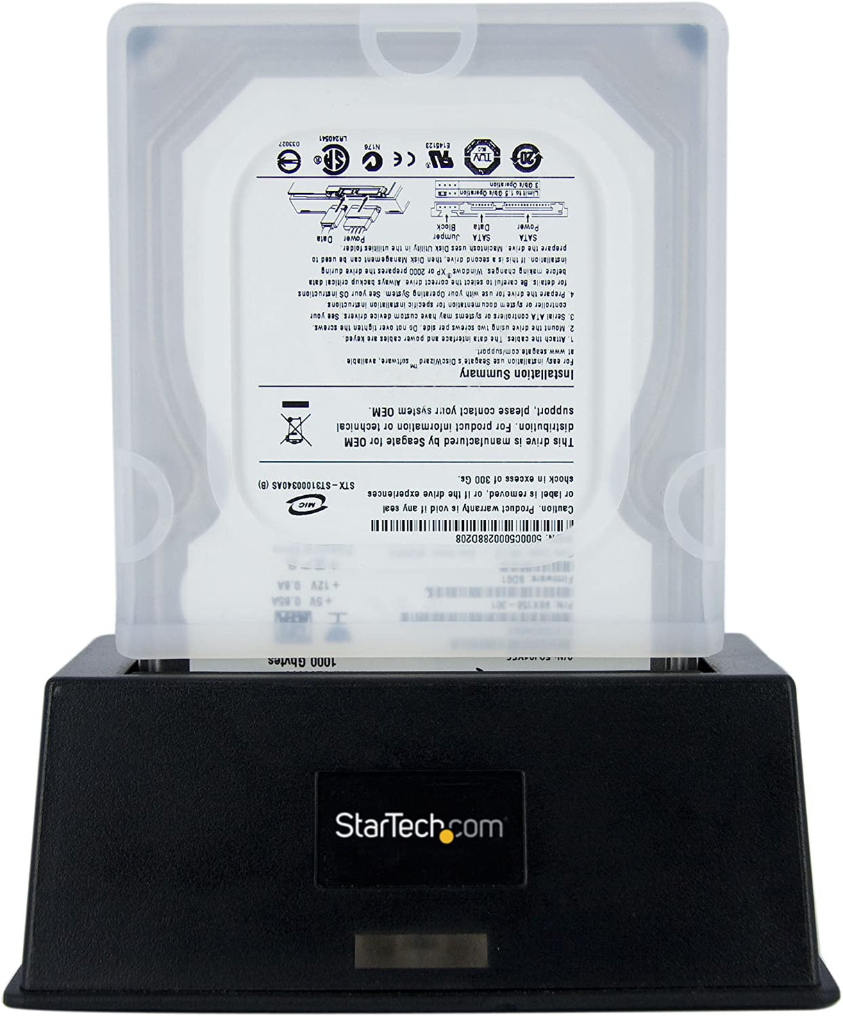 StarTech.com 3.5in Silicone Hard Drive Protector Sleeve with Connector Cap - Protective Sleeve Case for 3.5 HDD (HDDSLEV35) 3.5 in Drive Sleeve