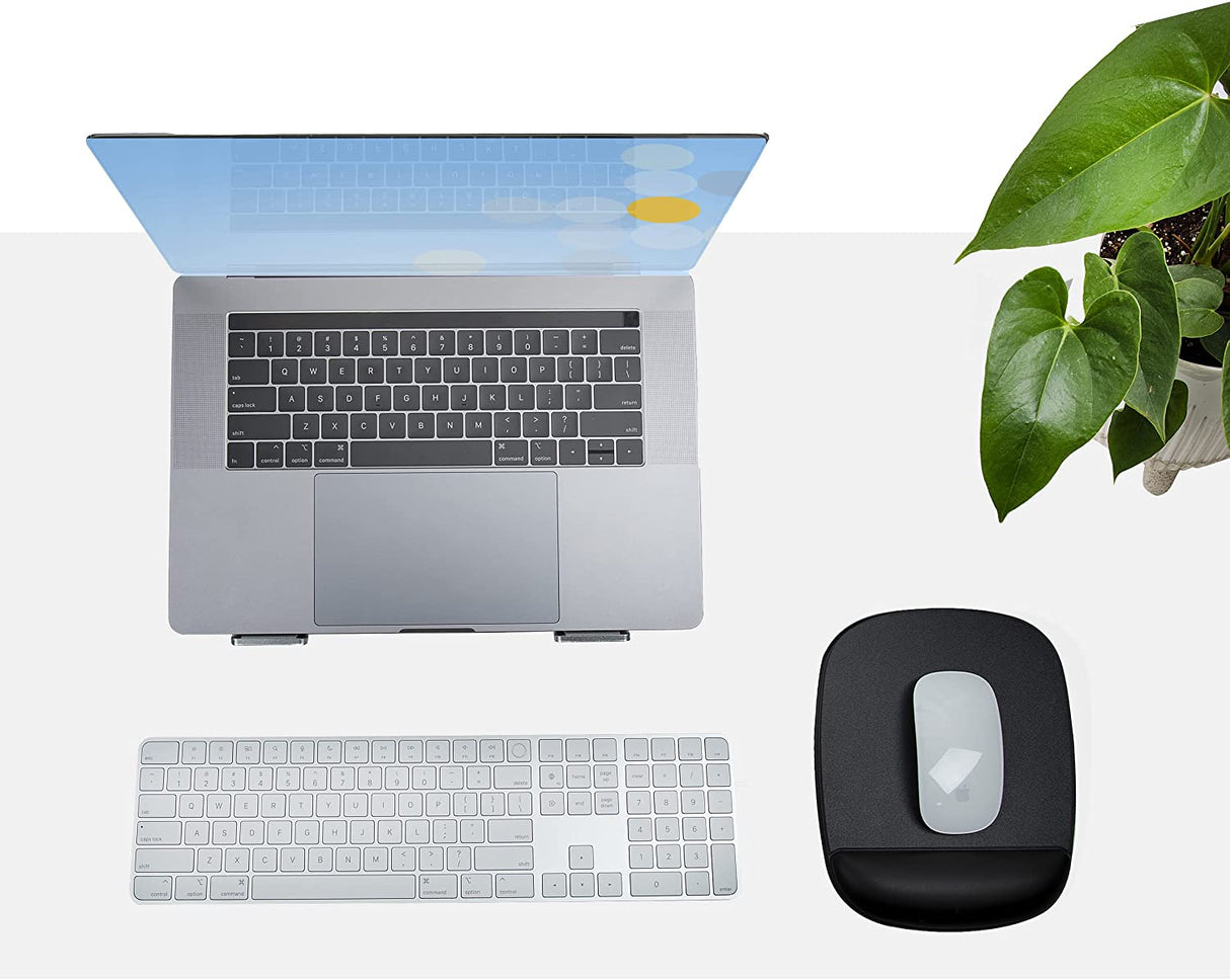 StarTech.com Mouse Pad with Hand Rest, 6.7x7.1x0.8in (17x18x2cm), Ergonomic Mouse Pad with Wrist Support, Desk Wrist Pad w/ Non-Slip PU Base, Cushioned Gel Mouse Pad w/ Palm Rest (B-Ergo-Mouse-PAD)