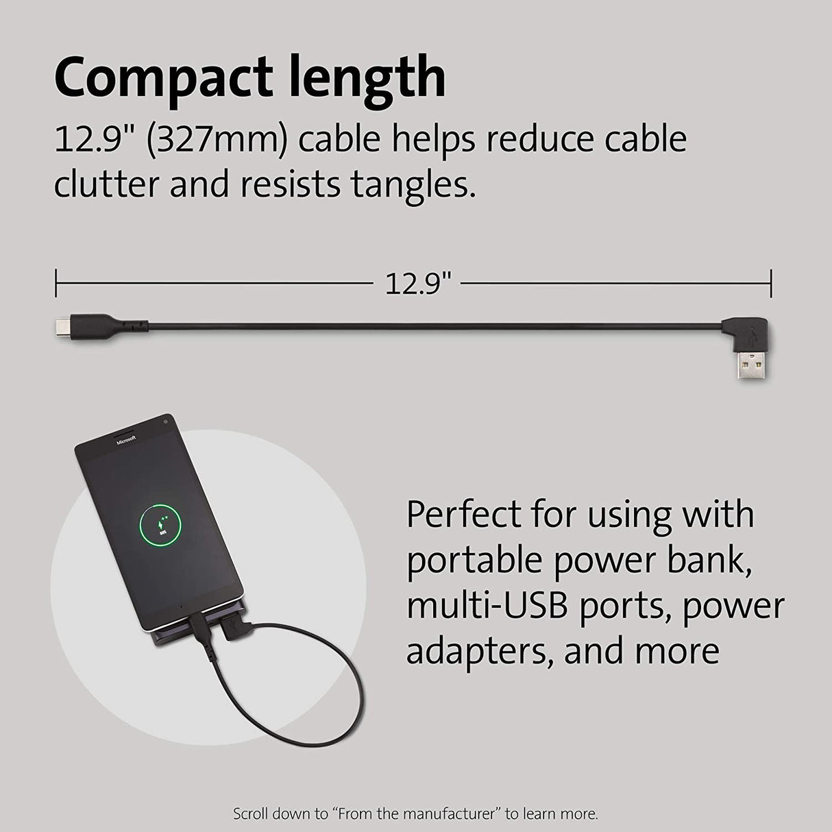 Kensington Charge and Synch Cable USB-C - 5 Pack (K65610WW)