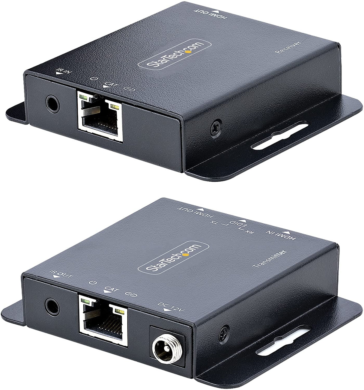 StarTech.com HDMI Extender Over CAT6/CAT5, 4K30Hz/130ft or 1080p/230ft Video Extender, HDMI Over Ethernet Extender, PoC HDMI Transmitter and Receiver Kit, IR Ext. - Local Video (EXTEND-HDMI-4K40C6P1)