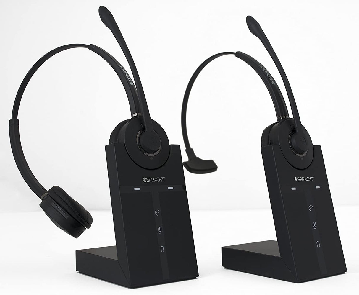 Spracht HS-2019 Zum Maestro DECT Stereo Dual Ear Wireless Headset for Desktop Phones