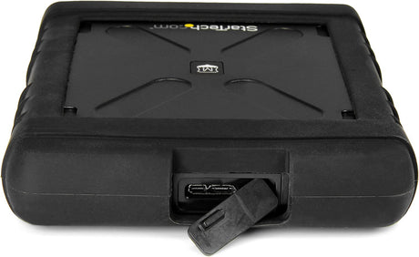 StarTech.com USB 3.0 to 2.5" SATA SSD/HDD Enclosure - UASP Enhanced External Hard Drive Enclosure - MIL-STD-810G Rated Case (S251BRU33) USB 3.0 | Rugged
