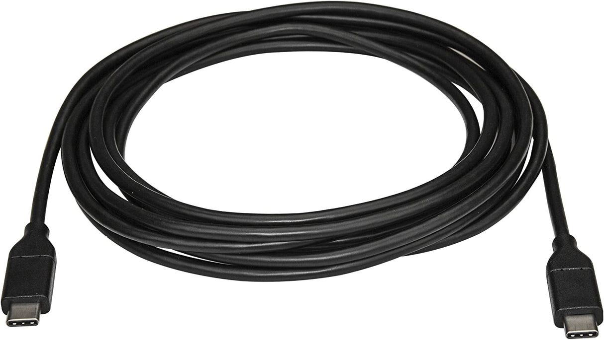 StarTech.com USB C to USB C Cable - 3m / 10 ft - USB Cable Male to Male - USB-C Cable - USB-C Charge Cable - USB Type C Cable - USB 2.0 (USB2CC3M), Black 10 ft/ 3 m Standard