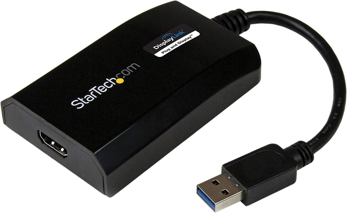StarTech.com USB 3.0 to HDMI Adapter - DisplayLink Certified - 1080p (1920x1200) - USB Type-A to HDMI Display Adapter Converter for Monitor - External Video & Graphics Card - Windows/Mac (USB32HDPRO)