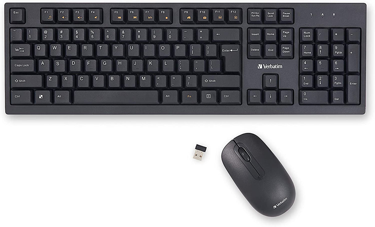 Verbatim USB Wireless Keyboard and Mouse Combo Wireless Keyboard & Mouse