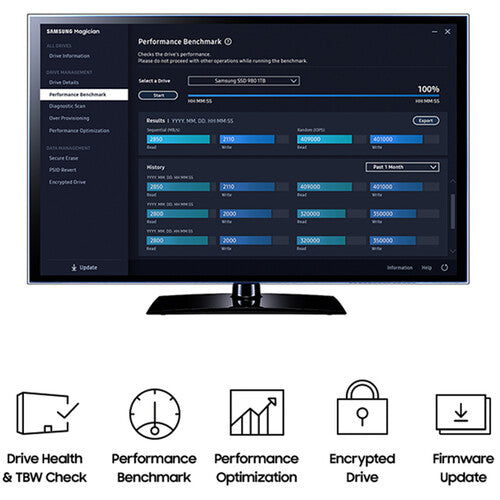 Samsung 1TB 980 PCIe 3.0 x4 M.2 Internal SSD MZ-V8V1T0B/AM