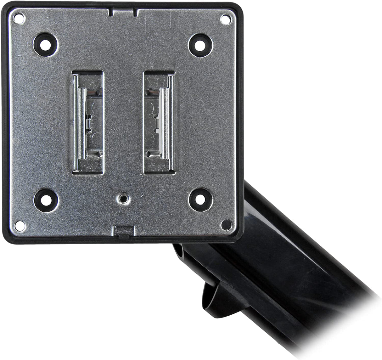 StarTech.com Desk Clamp Monitor Mount - Adjustable - Supports Monitors 12” to 34” - Full Motion Slim VESA Mount Monitor Arm - Desk & Grommet Clamp -Black (ARMSLIM)