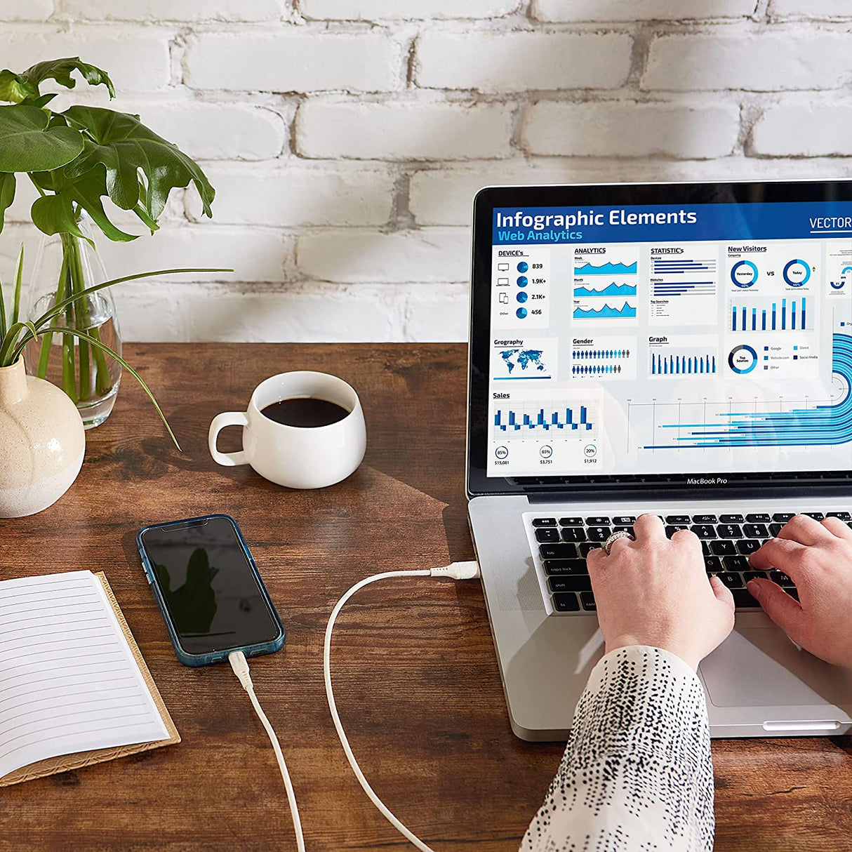 XtremeMac Eco Lightning to USB-A Cable – 39 in. White