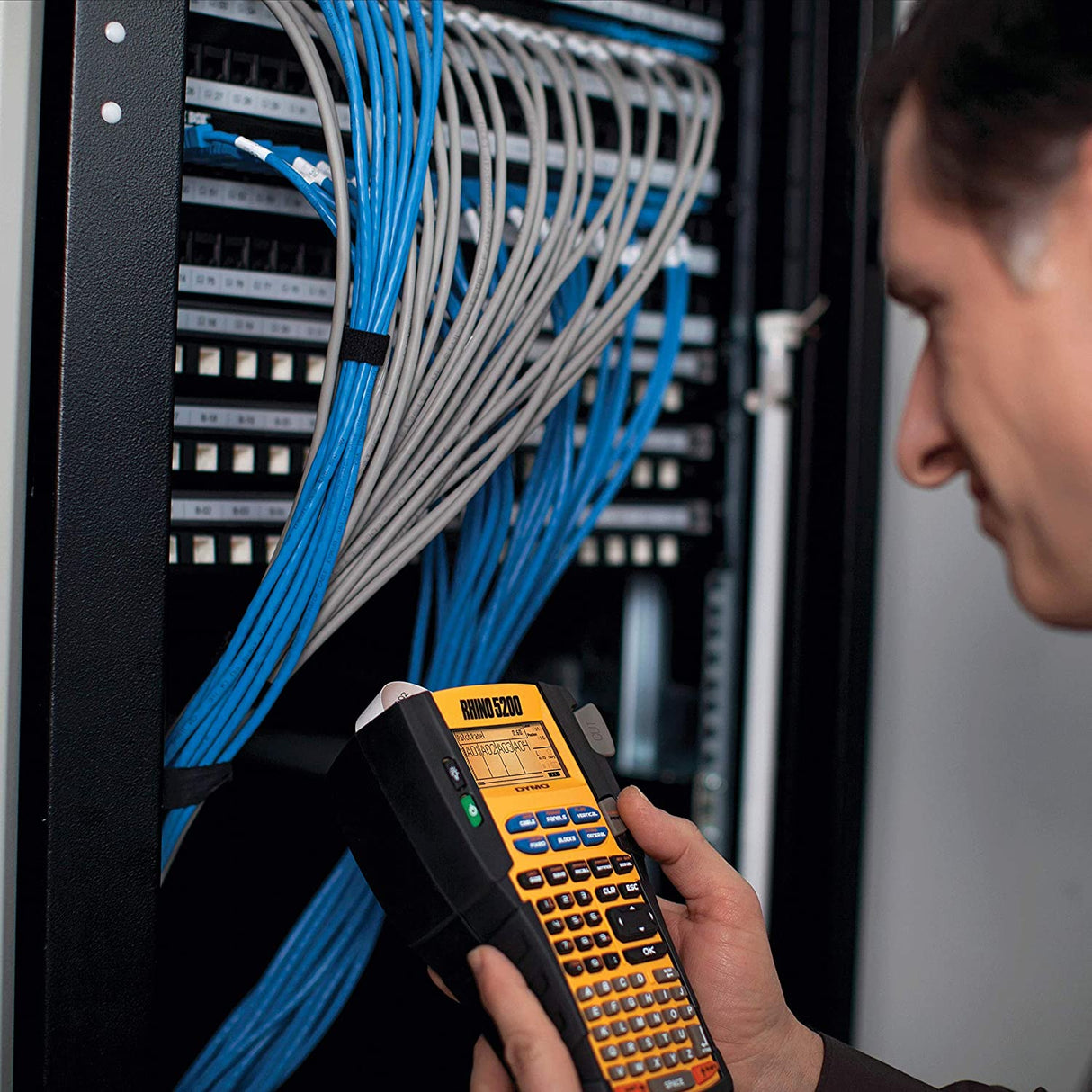 DYMO Authentic Industrial Labels for LabelWriter and Industrial Label Makers, Black on White, 1/2", 1 Roll (18488), DYMO Authentic Black on White 1/2" (12MM)