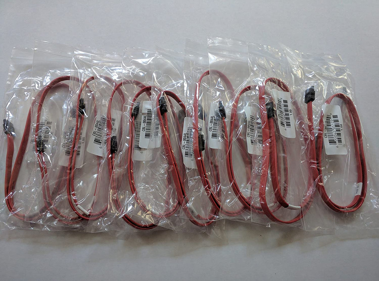 Supermicro LOT of 10 Sata 24" 2ft Data Cable Amphenol