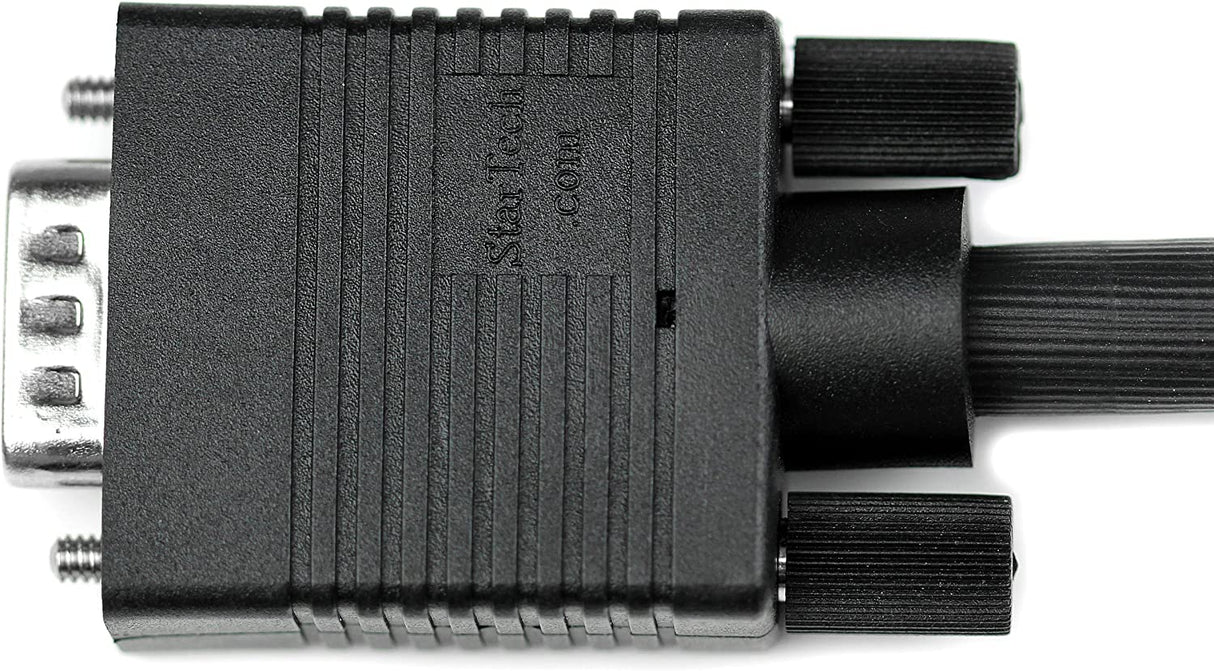 StarTech.com 15 ft Coax High Resolution Monitor VGA Cable - HD15 M/M - 15ft HD15 to HD15 Cable - 15ft VGA Monitor Cable (MXT105MMHQ), Black 15 ft / 4.5m Standard Packaging