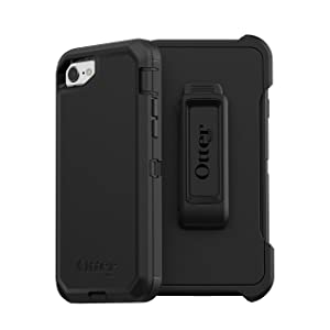 OtterBox DEFENDER SERIES Case for iPhone SE (3rd and 2nd gen) and iPhone 8/7 - Retail Packaging - BLACK Defender Series Black
