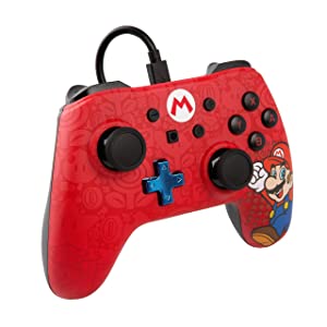 PowerA Wired Controller for Nintendo Switch - Mario, Gamepad, Game controller, Wired controller, Officially licensed Mario Controller