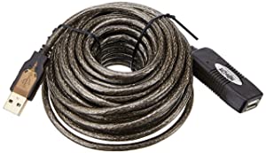Tripp Lite USB 2.0 Hi-Speed Active Extension Repeater Cable (A M/F) 10 Meter (33-ft.) (U026-10M) 33 feet (10 meters)