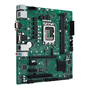 ASUS Pro H610M-CT D4-CSM LGA 1700(Intel 12th Gen&Intel vPro)TCO-optimized Commercial Motherboard( PCIe 4.0,DDR4, DP/HDMI/D-Sub,USB 3.2 Gen 2,M.2 E slot,TPM IC onboard,SMBUS,ACCE, Boot Defender)