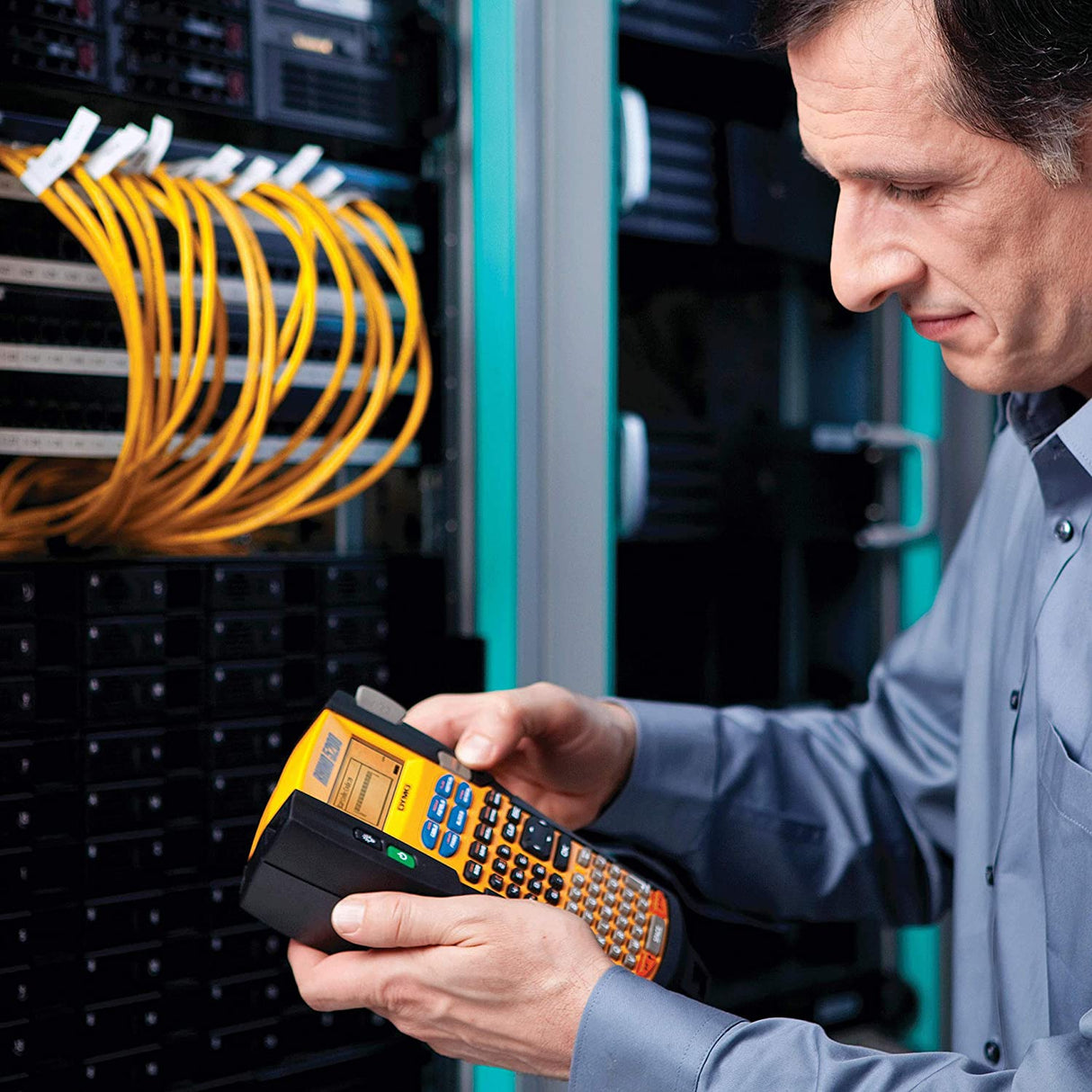 DYMO Authentic Industrial Labels for LabelWriter and Industrial Label Makers, Black on White, 1/2", 1 Roll (18488), DYMO Authentic Black on White 1/2" (12MM)