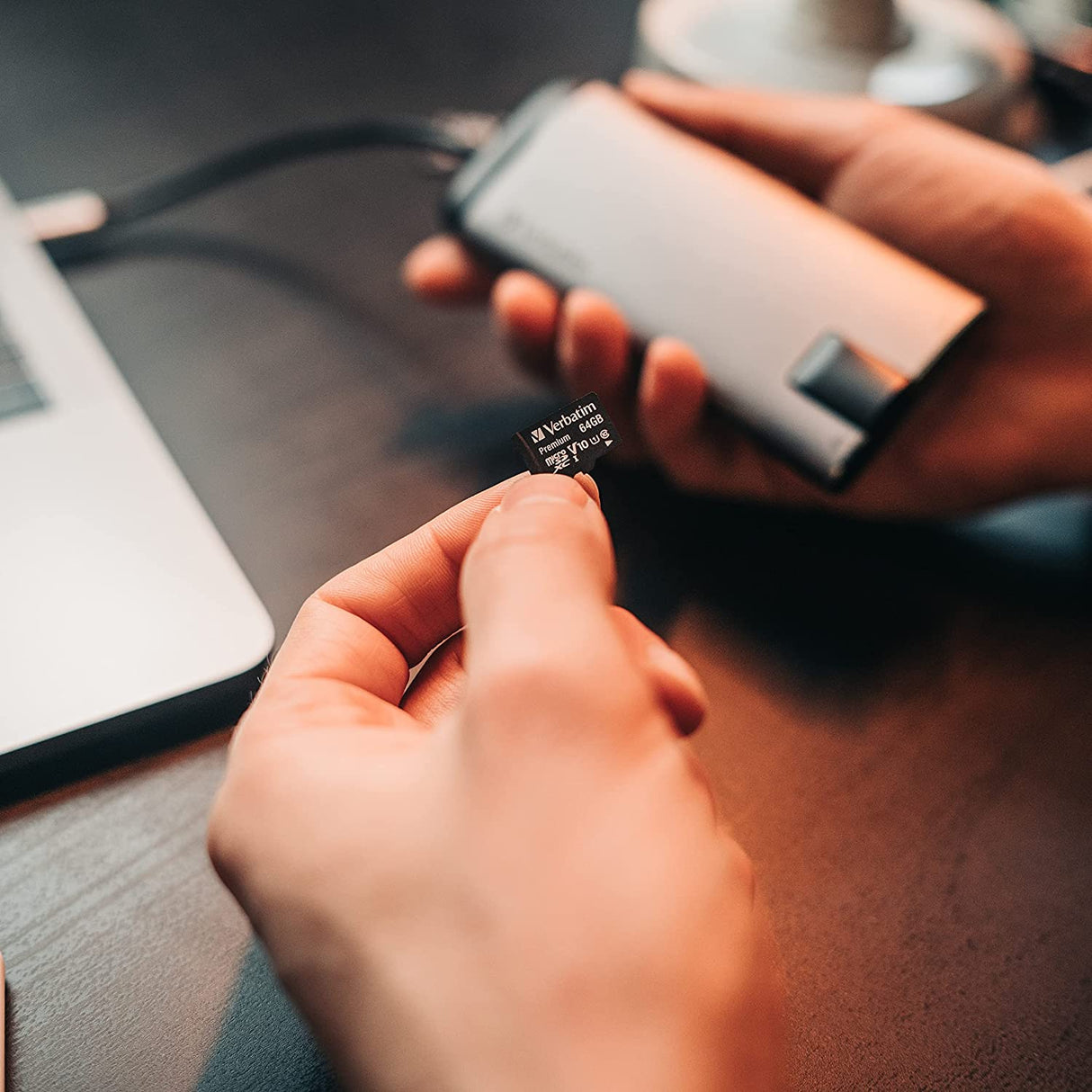 Verbatim 64GB Premium MicroSDXC Memory Card with Adapter, UHS-I V10 U1 Class 10 (44084)