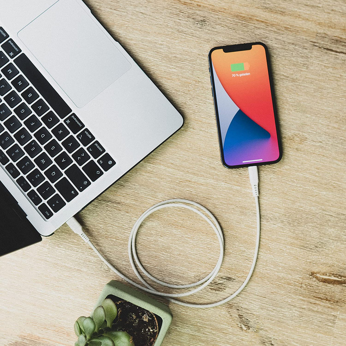 XtremeMac Eco Lightning to USB Type-C® Cable – 39 in. White