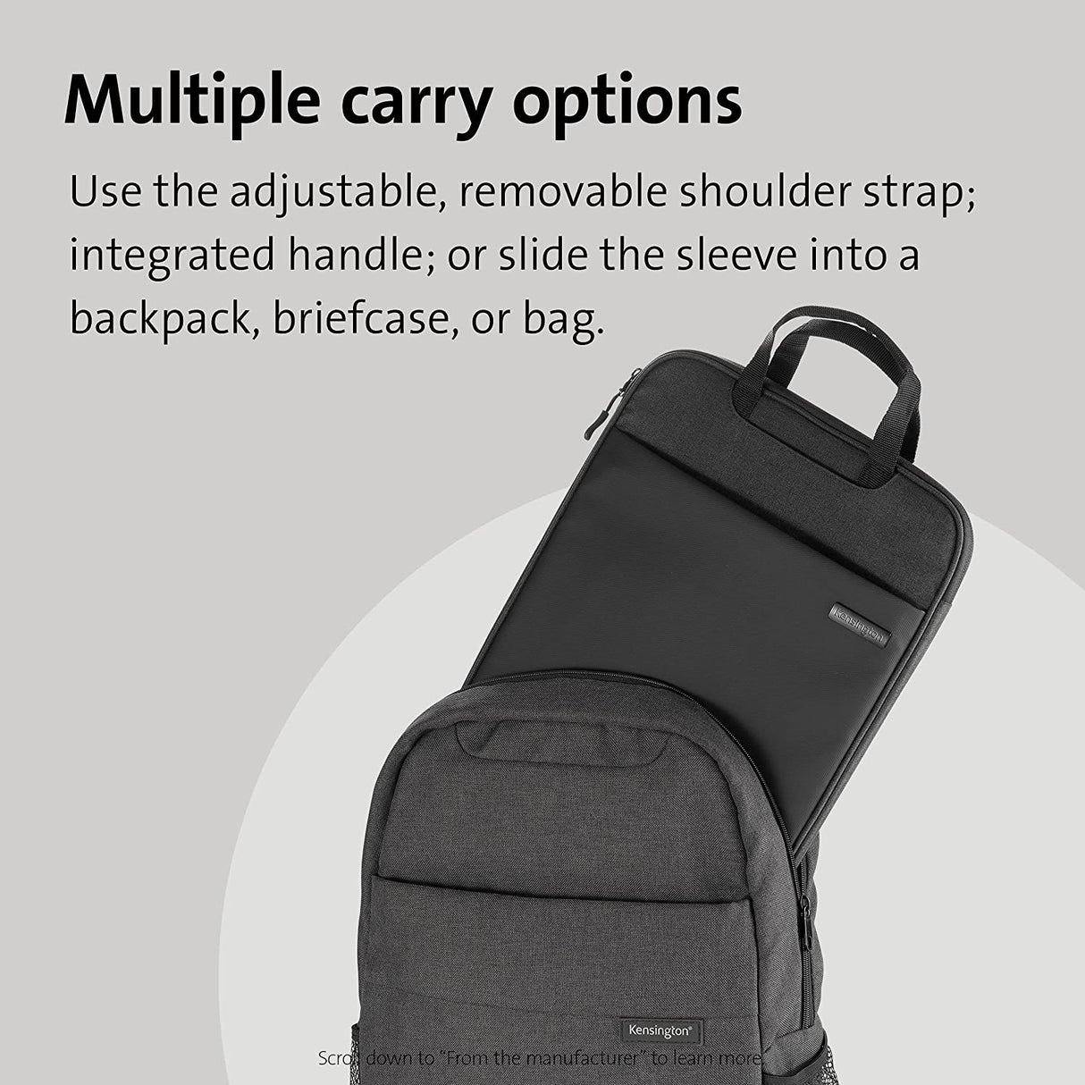 Kensington 14" Eco-Friendly Laptop Sleeve (K60103WW)