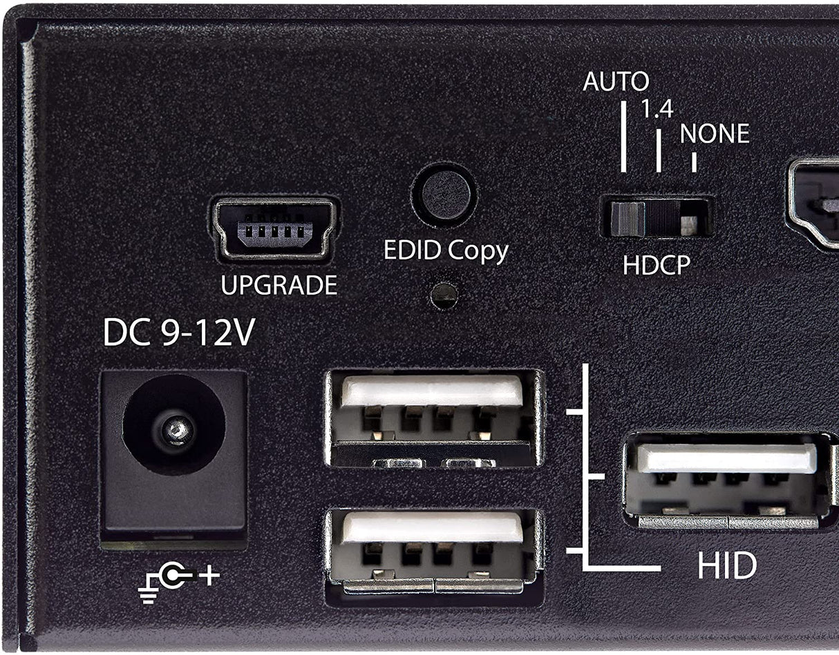StarTech.com 2 Port HDMI KVM Switch - Single Monitor 4K 60Hz Ultra HD HDR - Desktop HDMI 2.0 KVM Switch with 2 Port USB 3.0 Hub (5Gbps) and 4x USB 2.0 HID, Audio - Hotkey Switching - TAA (SV231HU34K6)