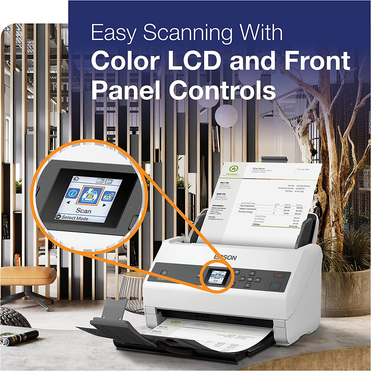 Epson America DS870 Document Scanner - B11B250201