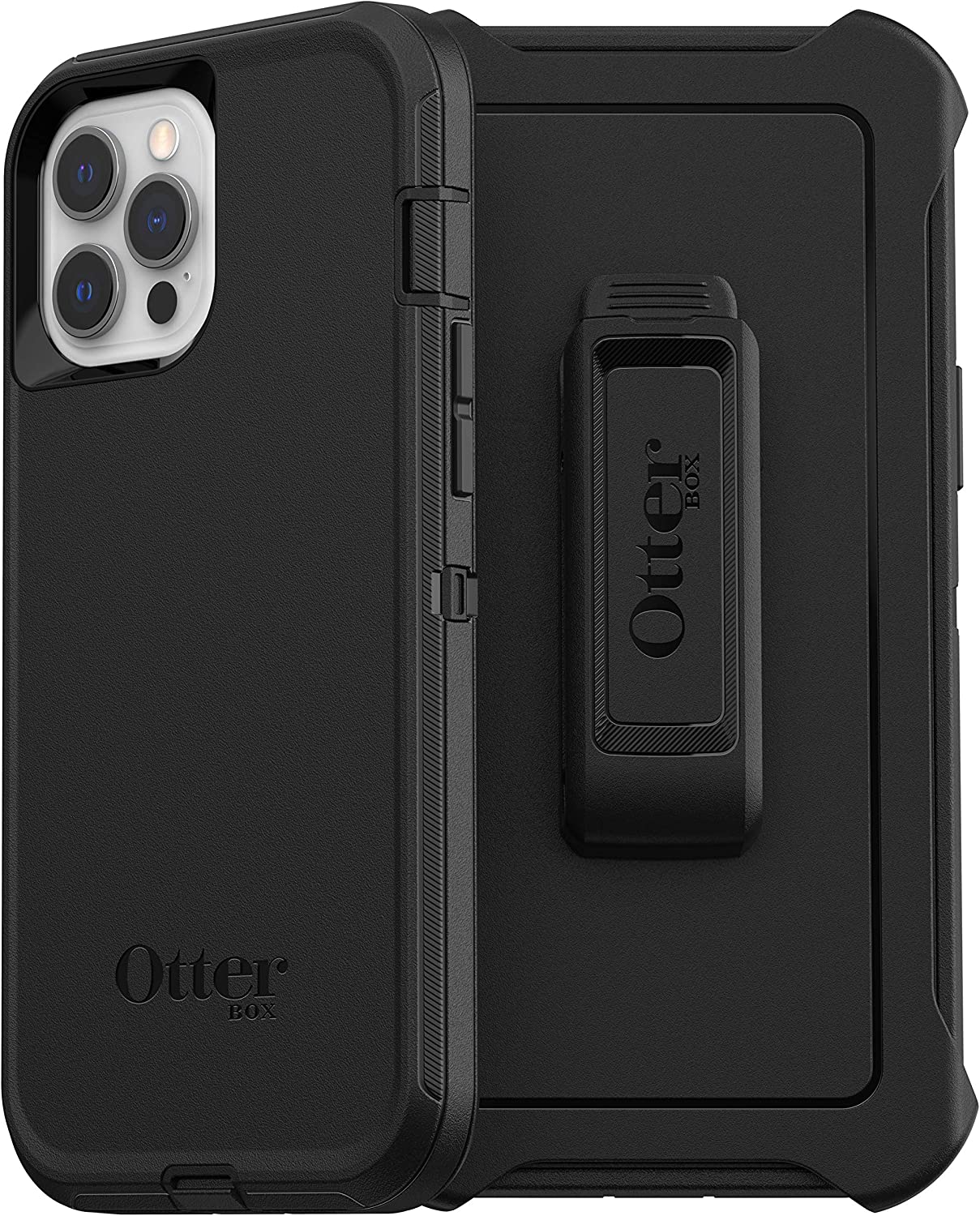 OtterBox for Apple iPhone 12 Pro Max, Superior Rugged Protective Case, Defender Series, Black Black iPhone 12 Pro Max