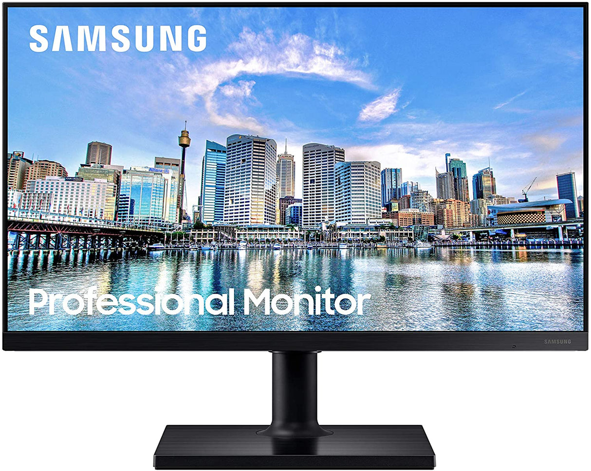 Samsung business Samsung FT45 Series 27-Inch FHD 1080p Computer Monitor, 75Hz, IPS Panel, HDMI, USB Hub, Height Adjustable Stand, 3 Yr WRNTY (LF27T450FQNXGO)