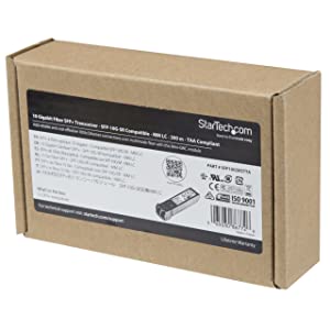 StarTech.com Cisco SFP-10G-SR-S Compatible SFP+ Module - 10GBASE-SR - 10GbE Multimode Fiber MMF Optic Transceiver - 10GbE SFP+ - LC 300m - 850nm - DDM Cisco Firepower, ASR9000, C9300 (SFP10GSRSTTA) SFP-10G-SR (TAA) Single