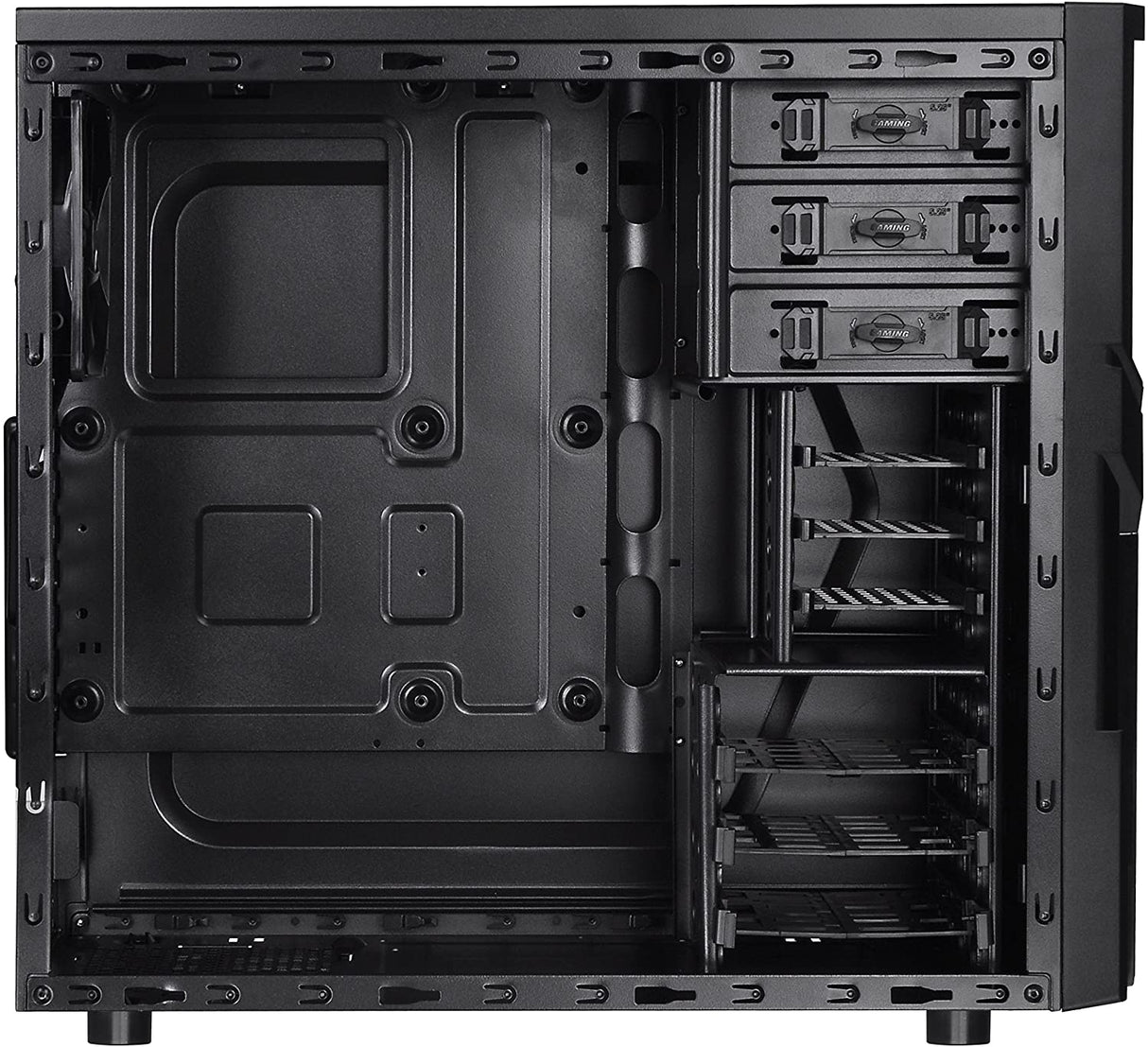 Thermaltake Versa H21 SPCC ATX Mid Tower Computer Chassis CA-1B2-00M1NN-00,Black