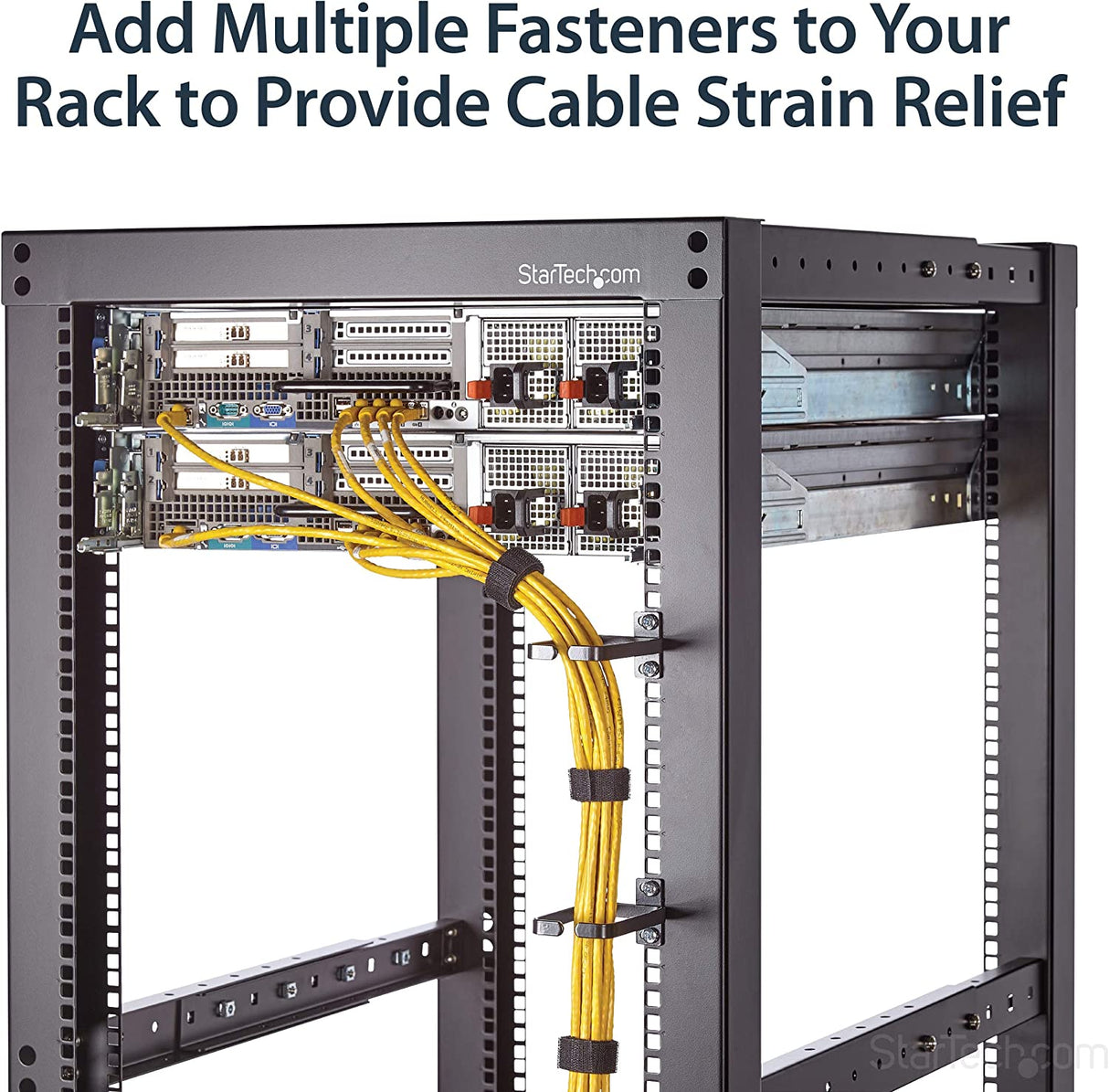 StarTech.com 100ft. Hook and Loop Roll - Cut-to-Size Reusable Cable Ties - Bulk Industrial Wire Fastener Tape - Adjustable Fabric Wraps - Black (HKLP100) 100 ft Black