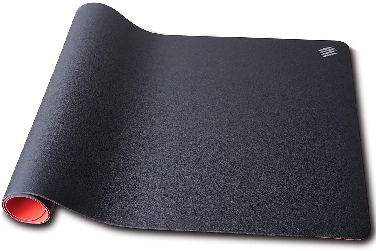 Mad Catz The Authentic G.L.I.D.E. 38 High Performance Gaming Mouse Pad Water Resistant Gaming Surface With Heat Bonded Edges And Non-Slip Silicone Base 35.4 x 15.7 in, Black Large (0.1" x 35.4" x 15.7")