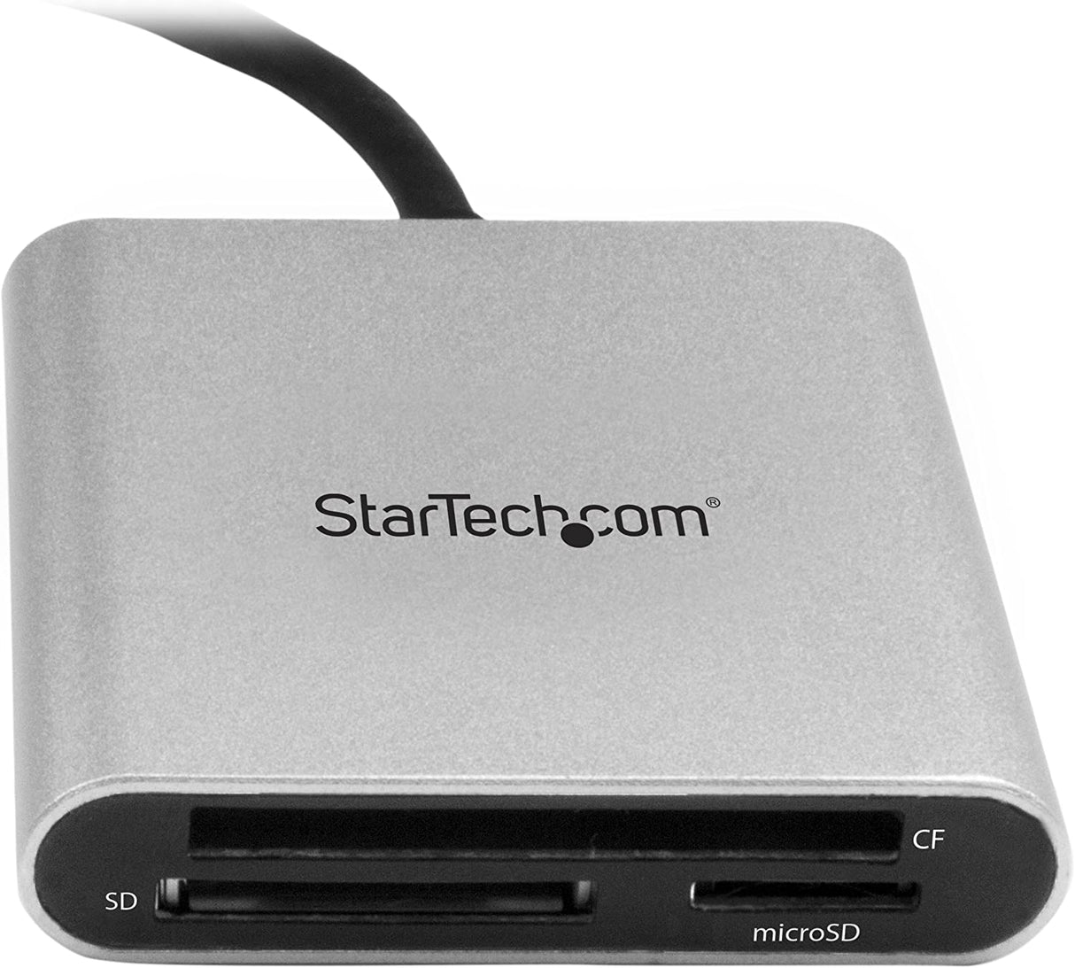 StarTech.com USB 3.0 Flash Memory Multi-Card Reader/Writer with USB-C - SD microSD and CompactFlash Card Reader w/ Integrated USB-C Cable (FCREADU3C)