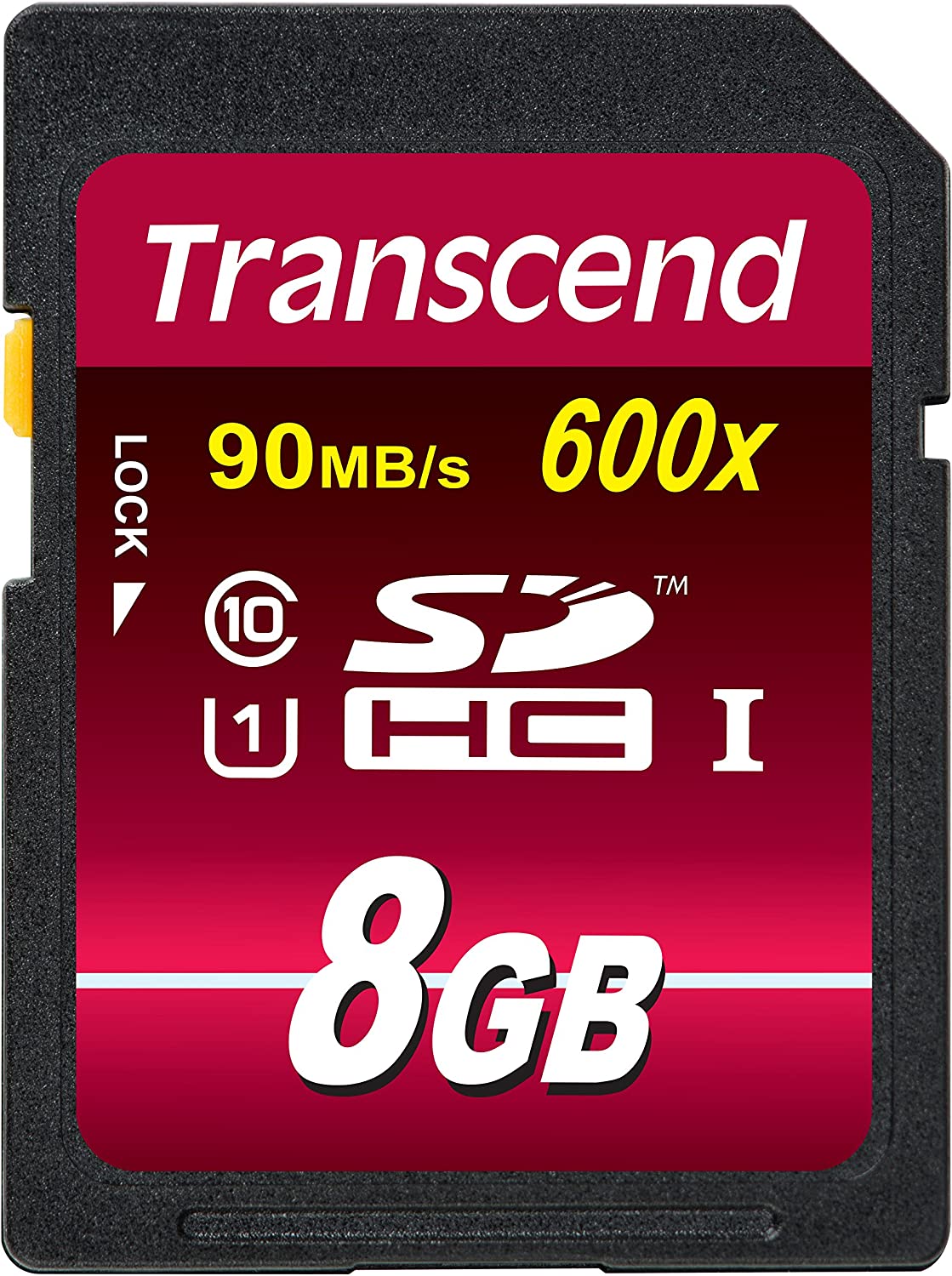 Transcend 8 GB High Speed Class 10 UHS Flash Memory Card TS8GSDHC10U1 85/22 MB/s 8 GB Standard Packaging