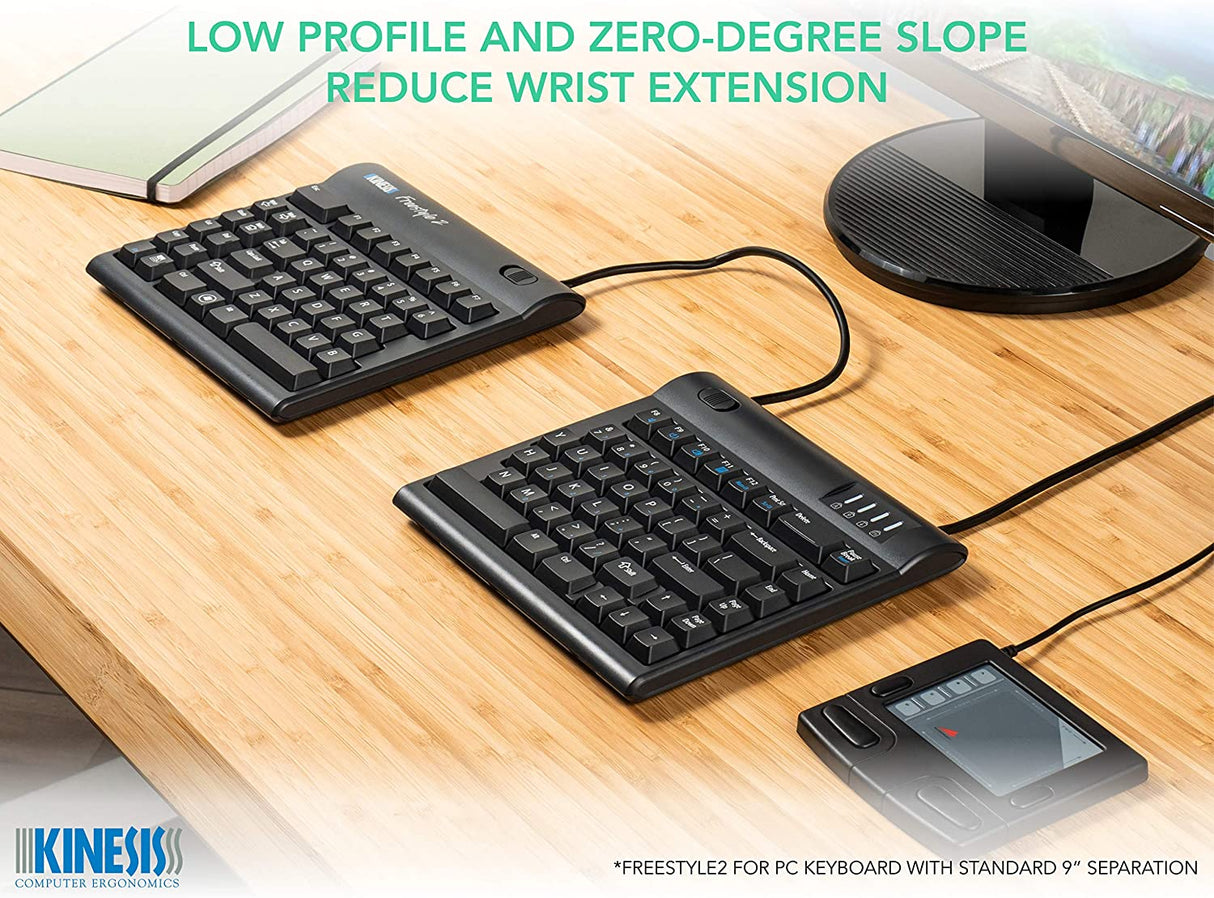 Kinesis Freestyle2 Ergonomic Keyboard for PC (20" Extended Separation) 20 Inch Separation