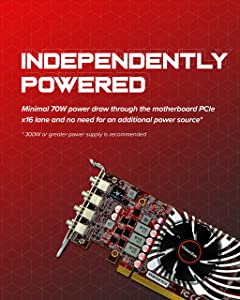 Gigabyte VisionTek Radeon RX 560 4GB GDDR5 4M 4K Graphics Card, 4 Mini DisplayPort, 7.1 Surround Sound, PCI Express, Low-Profile GPU, ATX & SFF (901278)