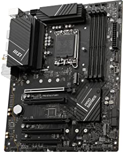 MSI PRO B760-P WiFi ProSeries Motherboard (Supports 12th/13th Gen Intel Processors, LGA 1700, DDR5, PCIe 4.0, M.2, 2.5Gbps LAN, USB 3.2 Gen2, Wi-Fi 6E, ATX) ATX PRO B760-P WIFI