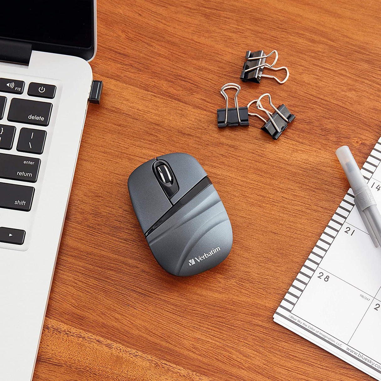 Verbatim 2.4G Wireless Mini Travel Optical Mouse with Nano Receiver for Mac and PC - Graphite