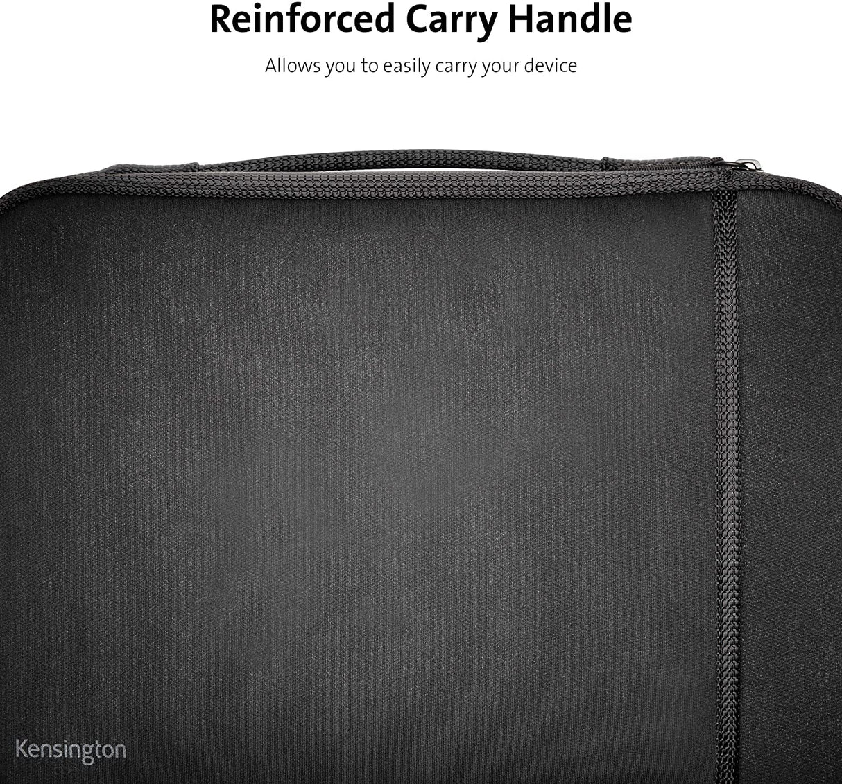 Kensington 14-Inch Laptop Chromebook Sleeve with Storage Pocket (K62610WW),Black 14"