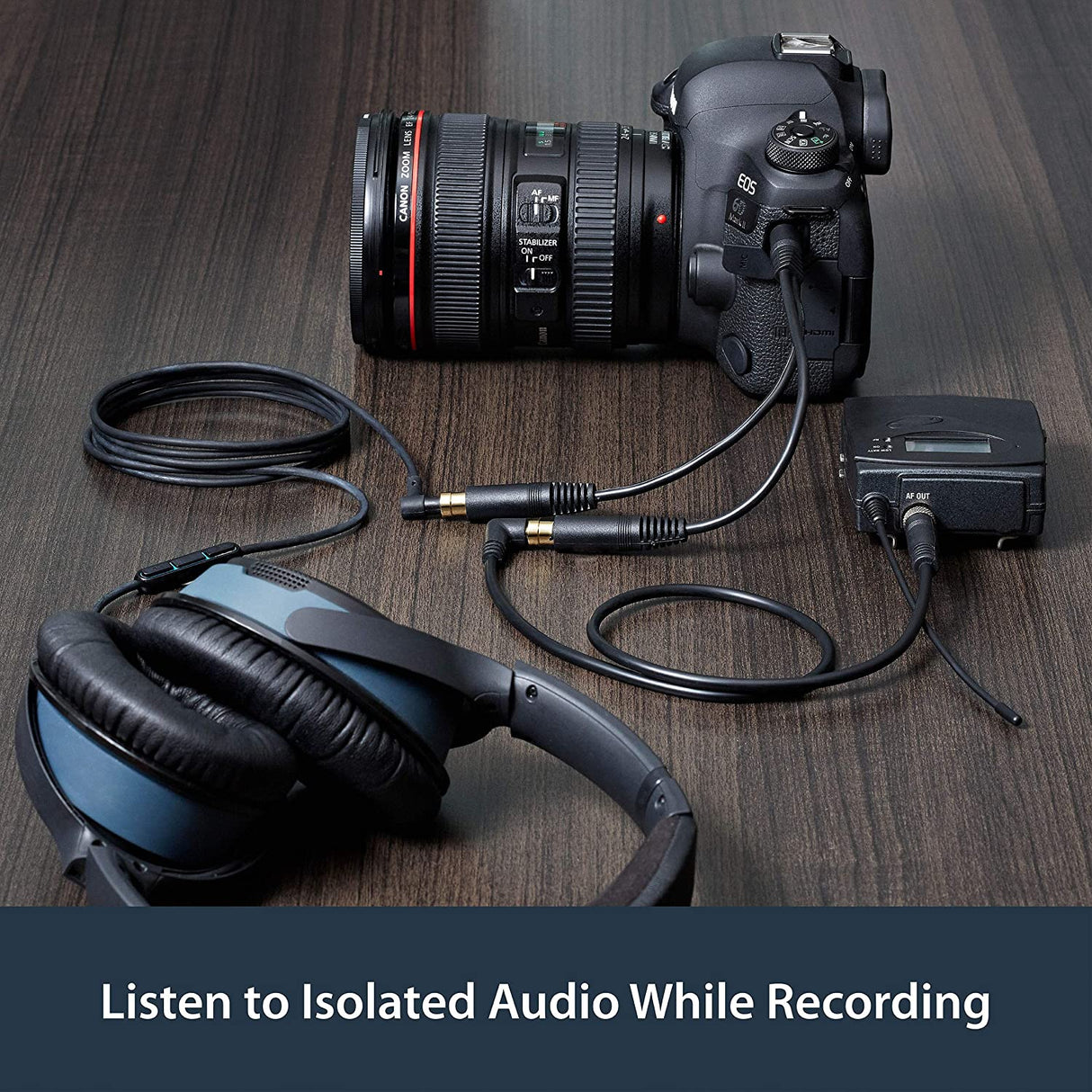 StarTech.com 6 in. 3.5mm Audio Splitter Cable - Stereo Splitter Cable - Gold Terminals - 3.5mm Male to 2x 3.5mm Female - Headphone Splitter (MUY1MFF),Black Standard Cable Black