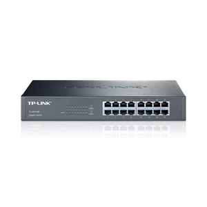 TP-Link 16-Port Gigabit Ethernet Unmanaged Switch | Plug and Play | Metal | Desktop/Rackmount | Fanless | Limited Lifetime (TL-SG1016D)
