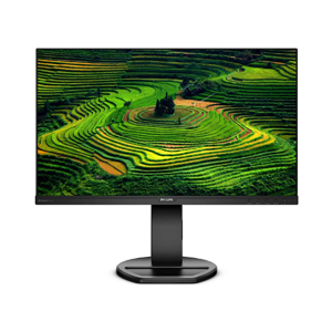 Philips 241B8QJEB 24" Frameless Monitor, Full HD IPS, USB 3.0 hub, Built-in Speakers, VESA, Height Adjustable Stand, TCO Edge, 4Yr Advance Replacement Warranty