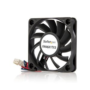 StarTech.com 60x10mm Replacement Ball Bearing Computer Case Fan w/ TX3 Connector - 3 pin case Fan - TX3 Fan - 60mm Fan (FAN6X1TX3), Black 60x10mm TX3 & LP4