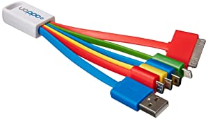 Addon networking Add-On Computer 8cm 5-in-1 USB 2.0 (A) to 30-Pin, Micro-USB & USB-Mini5B Charger (USB5IN1CHARGER) - Dealtargets.com