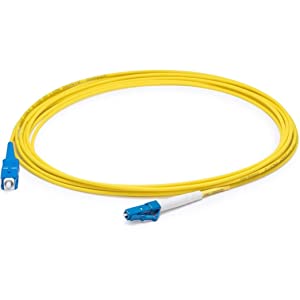Addon networking AddOn 10m LC (Male) to SC (Male) Yellow OS2 Simplex Fiber OFNR (Riser-Rated) Patch Cable - Dealtargets.com