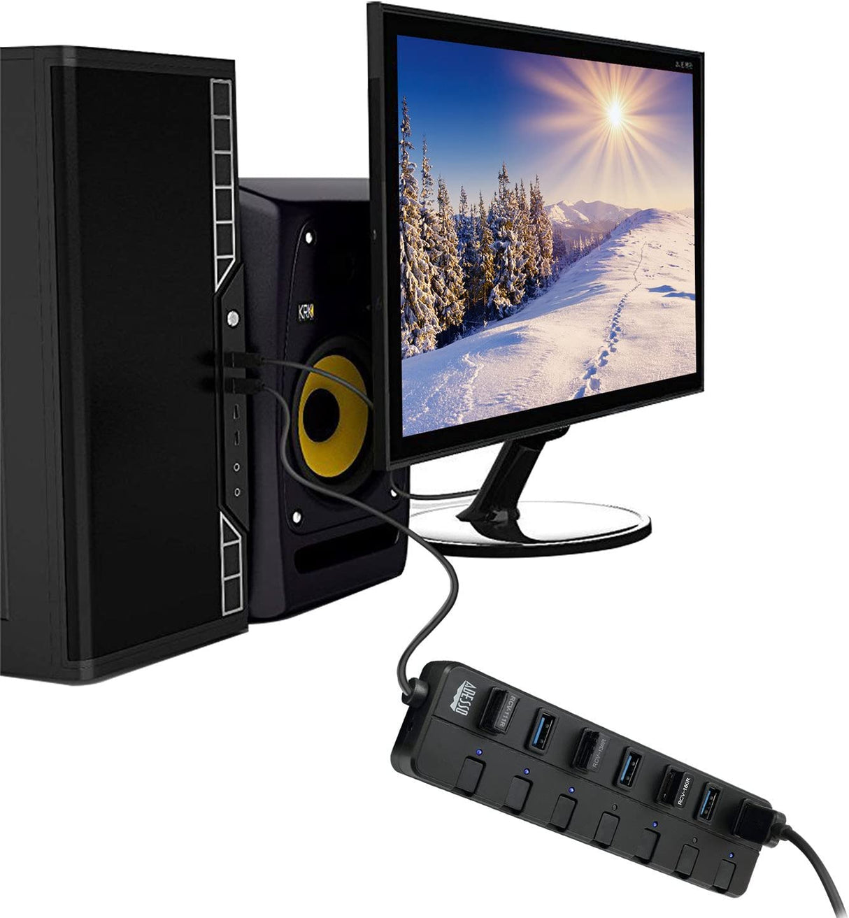 Adesso 7-Port USB 3.0 Hub - Dealtargets.com