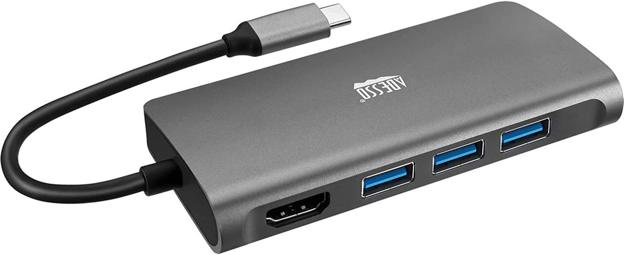 Adesso 8 in 1 USB-C Multiport Docking Station - Dealtargets.com