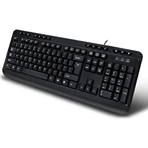 Adesso AKB-132HB Multimedia USB Keyboard with 3 Hubs, Black - Dealtargets.com