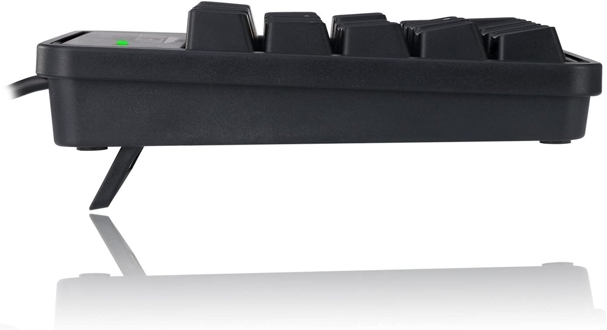 Adesso AKB-600HB 19-Key Mechanical Keypad with 3-Port USB Hub - Dealtargets.com