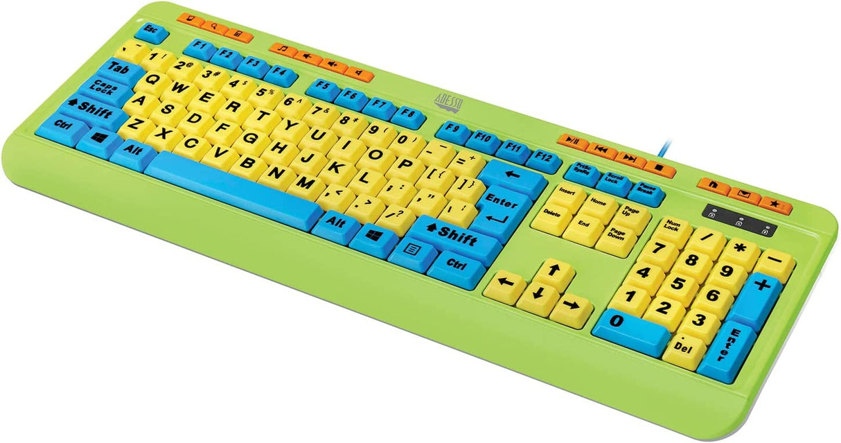 Adesso Antimicrobial Wired Kids KEYBRD and Mouse Combo - Dealtargets.com